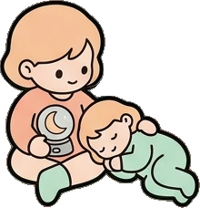 People together, a sticker from the The Nursery world