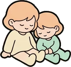People together, a sticker from the The Nursery world