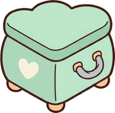 Chests and trunks, a sticker from the The Nursery world