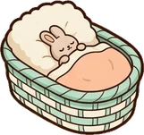 Pet beds and homes, a sticker from the The Nursery world