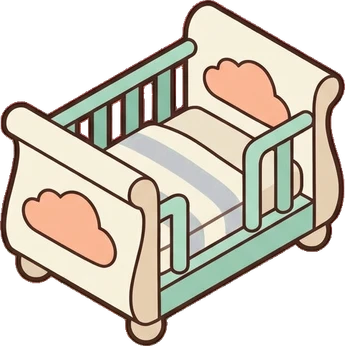 Cribs, a sticker from the The Nursery world