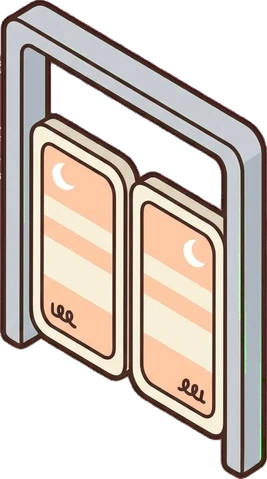 Doors, a sticker from the The Nursery world