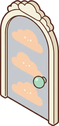 Doors, a sticker from the The Nursery world