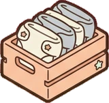 Baskets and floor things, a sticker from the The Nursery world