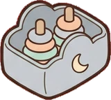 Baskets and floor things, a sticker from the The Nursery world