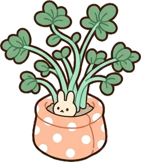 Floor plants, a sticker from the The Nursery world