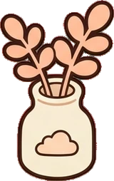 Small plants, a sticker from the The Nursery world