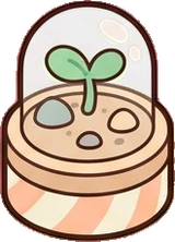 Small plants, a sticker from the The Nursery world