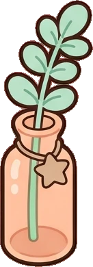 Small plants, a sticker from the The Nursery world