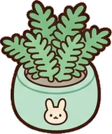 Small plants, a sticker from the The Nursery world