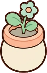 Small plants, a sticker from the The Nursery world