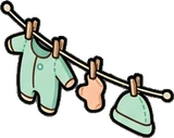 Garlands and hanging things, a sticker from the The Nursery world