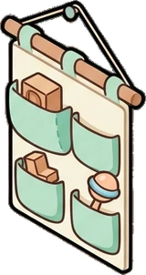 Garlands and hanging things, a sticker from the The Nursery world