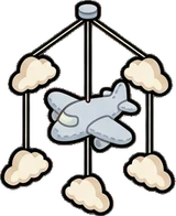Garlands and hanging things, a sticker from the The Nursery world