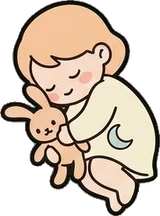 People lying down, a sticker from the The Nursery world