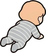 People lying down, a sticker from the The Nursery world