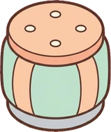 Poufs and ottomans, a sticker from the The Nursery world