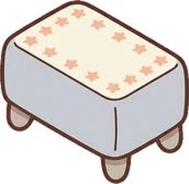 Poufs and ottomans, a sticker from the The Nursery world
