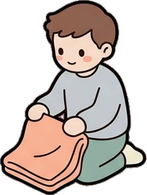 People sitting, a sticker from the The Nursery world