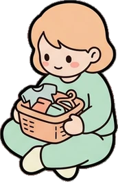 People sitting, a sticker from the The Nursery world