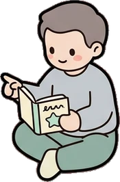 People sitting, a sticker from the The Nursery world
