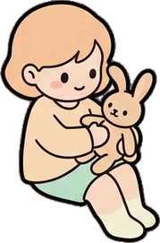 People sitting, a sticker from the The Nursery world