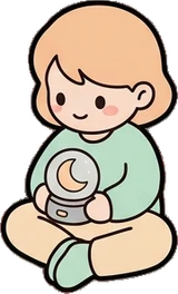 People sitting, a sticker from the The Nursery world