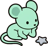 Cats and small animals, a sticker from the The Nursery world