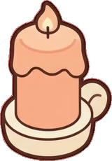 Candles and small lights, a sticker from the The Nursery world