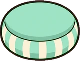 Cushions and blankets, a sticker from the The Nursery world