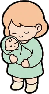 People standing, a sticker from the The Nursery world