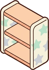 Wall shelves, a sticker from the The Nursery world