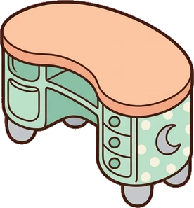Desks and workbenches, a sticker from the The Nursery world