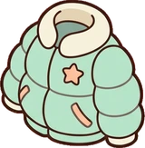 Bags, hats and shoes, a sticker from the The Nursery world