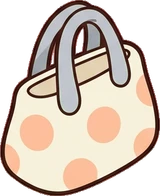Bags, hats and shoes, a sticker from the The Nursery world