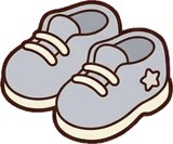 Bags, hats and shoes, a sticker from the The Nursery world