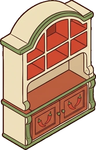 Bookcases, a sticker from the The Pizzeria world