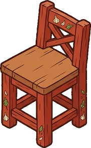 Chairs, a sticker from the The Pizzeria world