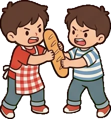 People together, a sticker from the The Pizzeria world