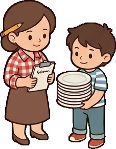 People together, a sticker from the The Pizzeria world