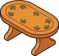 Coffee tables, a sticker from the The Pizzeria world