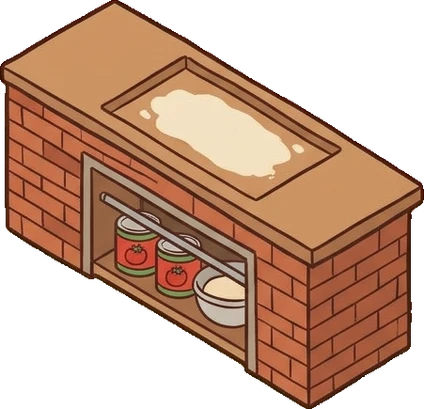 Counters, a sticker from the The Pizzeria world