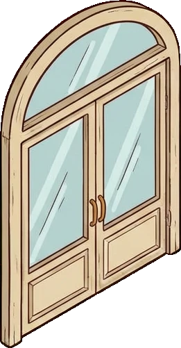 Doors, a sticker from the The Pizzeria world