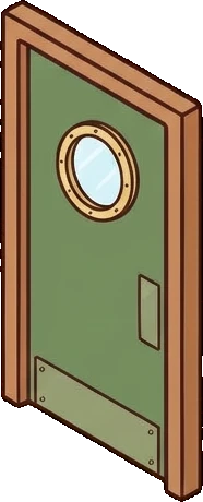 Doors, a sticker from the The Pizzeria world