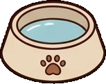 Baskets and floor things, a sticker from the The Pizzeria world