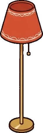 Floor lamps, a sticker from the The Pizzeria world