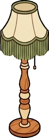 Floor lamps, a sticker from the The Pizzeria world