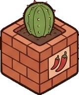 Small plants, a sticker from the The Pizzeria world