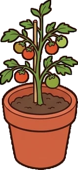 Petites plantes, un sticker du monde La pizzeria