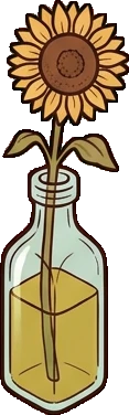 Small plants, a sticker from the The Pizzeria world